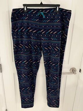 NWOT Patagonia Aztec Tribal Snap T Synchilla Fleece Pants Women's XL